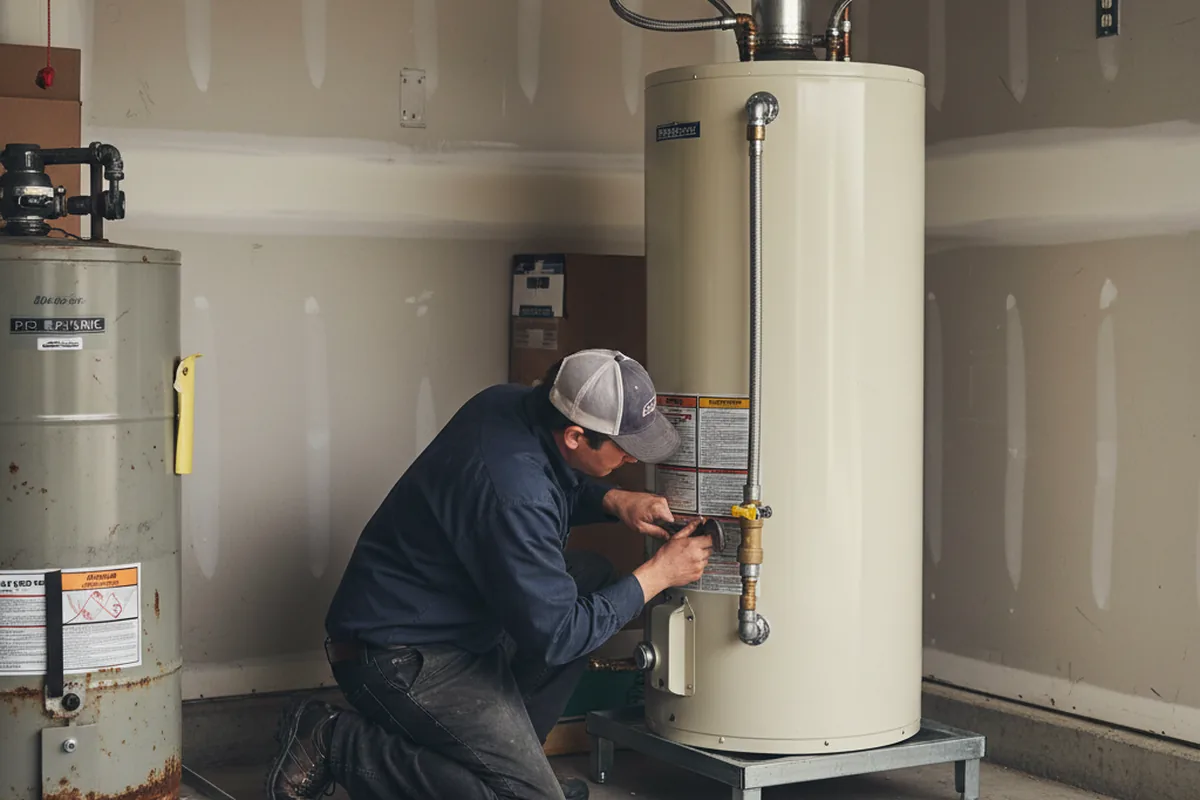 Water heater and shutoff valve replacement in Braddock Heights